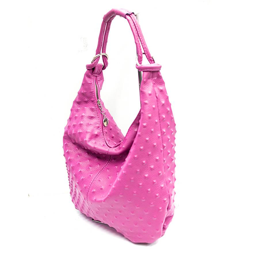 Laura Di Maggio ASIA – hobo bag in pelle stampa chiodo fucsia Nuovi prodotti
