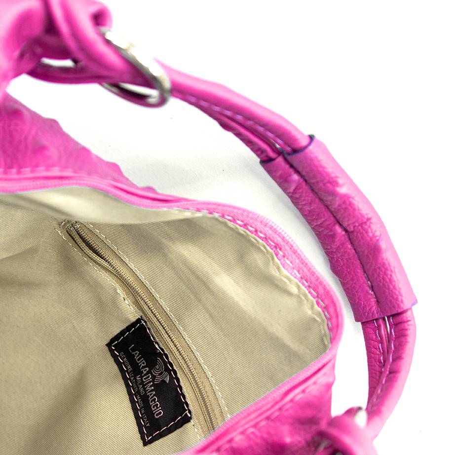 Laura Di Maggio ASIA – hobo bag in pelle stampa chiodo fucsia Nuovi prodotti