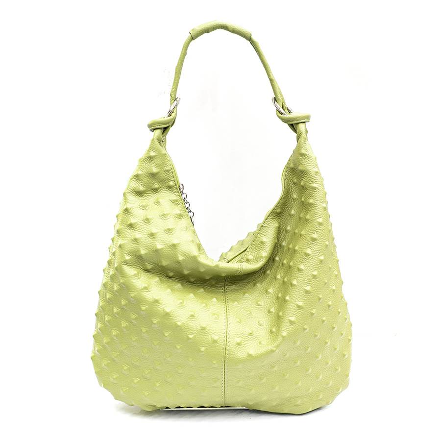 Laura Di Maggio ASIA – hobo bag in pelle stampa chiodo lime Bestseller