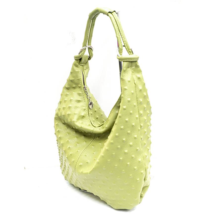 Laura Di Maggio ASIA – hobo bag in pelle stampa chiodo lime Bestseller