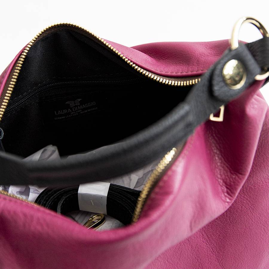 Laura Di Maggio DEMY – Sacca in pelle nappa fuxia Liquidazione
