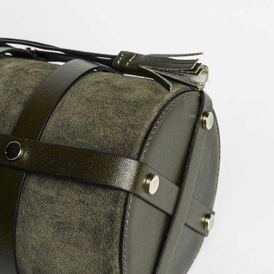 Laura Di Maggio DONATELLA – secchiello in pelle verde Offerte speciali