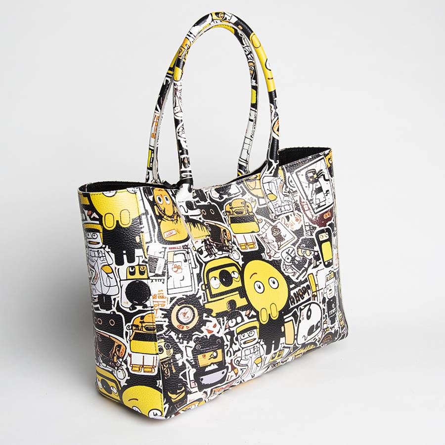 Laura Di Maggio DOODLE MAXI – Shopping in pelle serigrafata Prezzo basso
