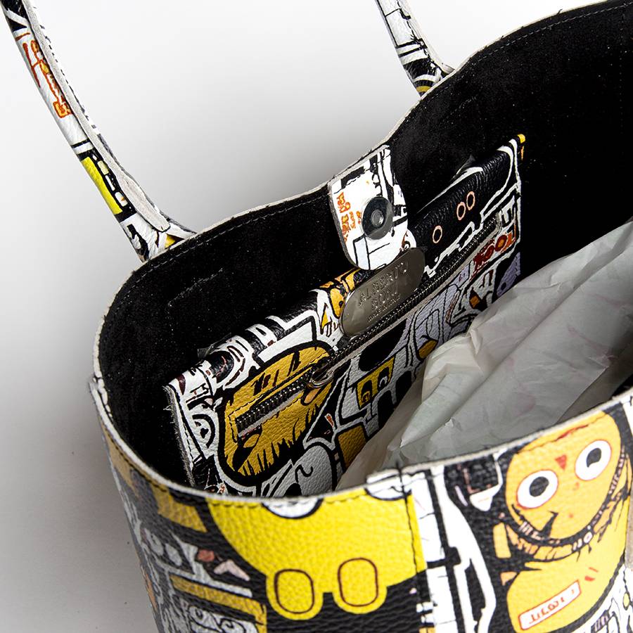 Laura Di Maggio DOODLE MAXI – Shopping in pelle serigrafata Prezzo basso