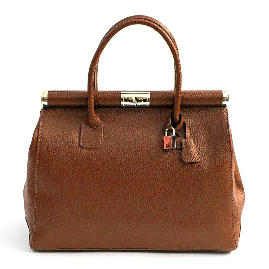 Laura Di Maggio DOCTOR – bauletto in pelle dollaro cuoio ACQUISTA ORA