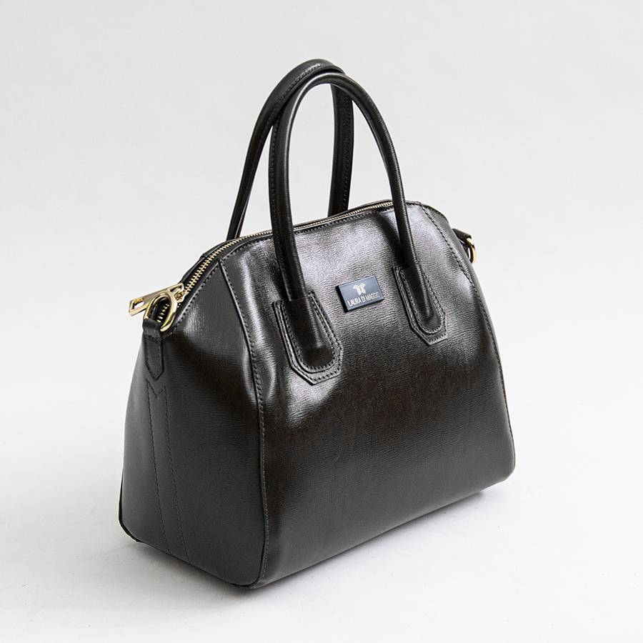 Laura Di Maggio ZAIRA – bauletto in palmellato nero Latest stili