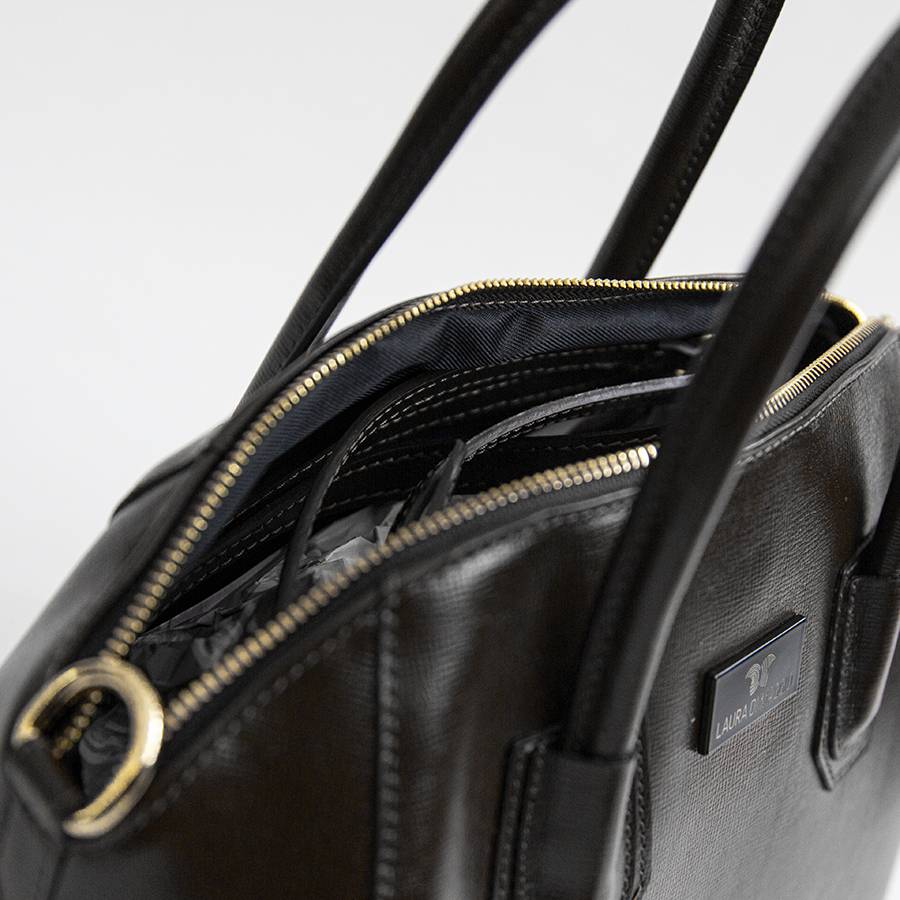 Laura Di Maggio ZAIRA – bauletto in palmellato nero Latest stili