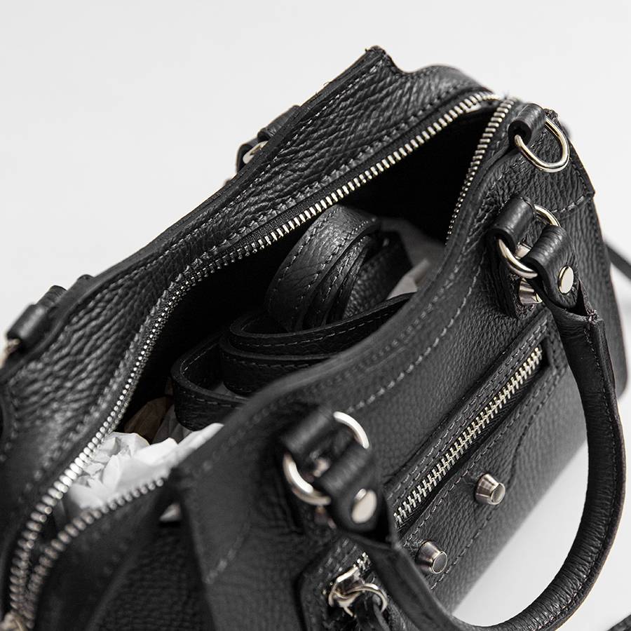Laura Di Maggio BARCELLONA SMALL – bauletto in pelle nero Fino al 50% di sconto