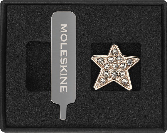 Moleskine Spilla Star CrystalOro
