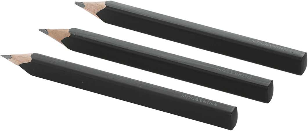 Moleskine Set da 3 matite nere