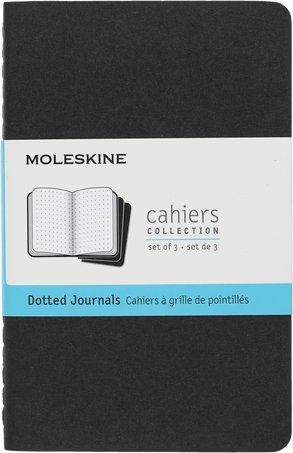 Moleskine Quaderni CahierSet da 3 quaderni, Nero