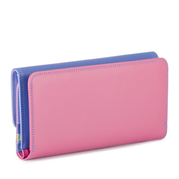 Mywalit Portafoglio a tre ante con zip Viola Moda