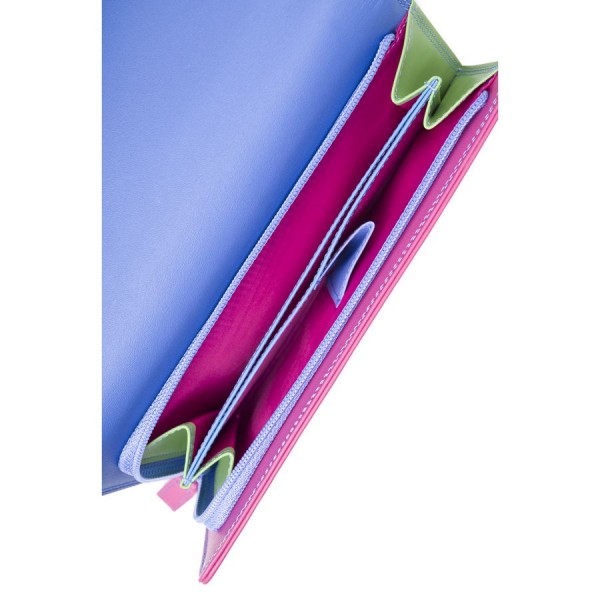 Mywalit Portafoglio a tre ante con zip Viola Moda