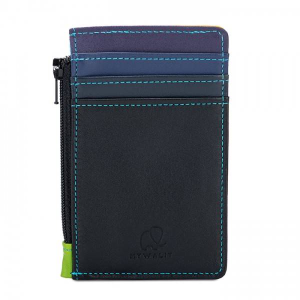 Mywalit Porta carte di credito con portamonete Black Pace Novità