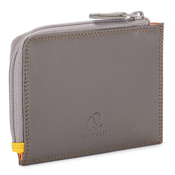 Mywalit Portamonete/Portacarte con zip Fumo Saldi