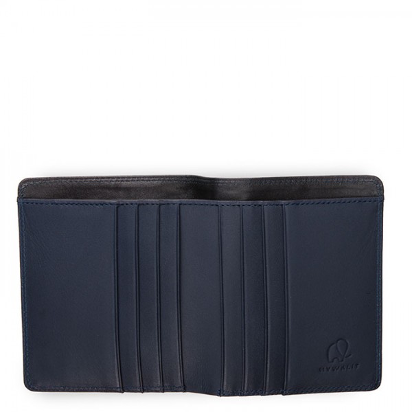 Mywalit Portafoglio standard uomo con tecnologia RFID Nero-Blu Qualità