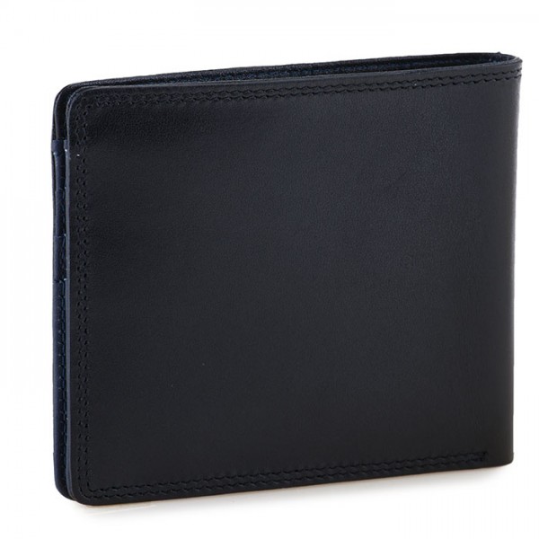 Mywalit Portafoglio da uomo standard E/W con tecnologia RFID Nero-Blu Qualità Garantita