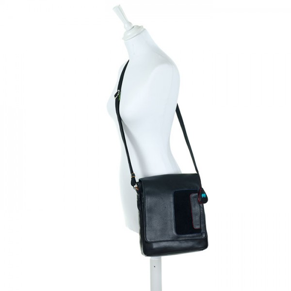 Mywalit Borsa a tracolla Havana con risvolto Black Pace Shopping Online