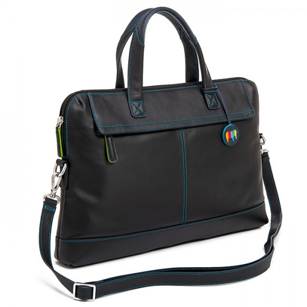 Mywalit Borsa sottile da Lavoro in pelle Black Pace Novità