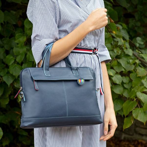 Mywalit Borsa sottile da Lavoro in pelle Black Pace Novità