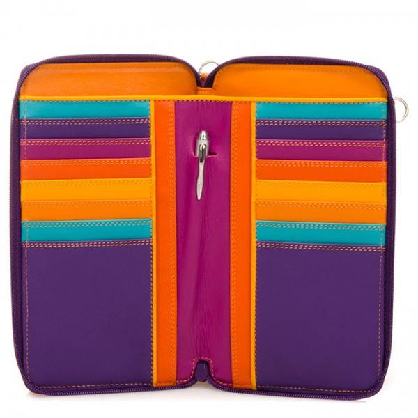 Mywalit Portafoglio multifunzione con zip su tre lati e tracolla Copacabana Vendite Flash