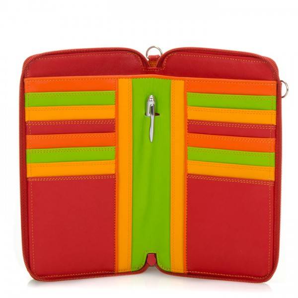 Mywalit Portafoglio multifunzione con zip su tre lati e tracolla Jamaica Negozio