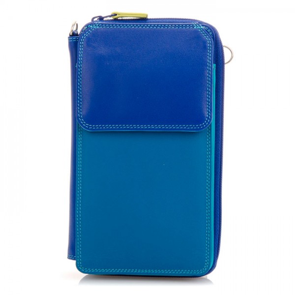 Mywalit Portafoglio multifunzione con zip su tre lati e tracolla Seascape 2025