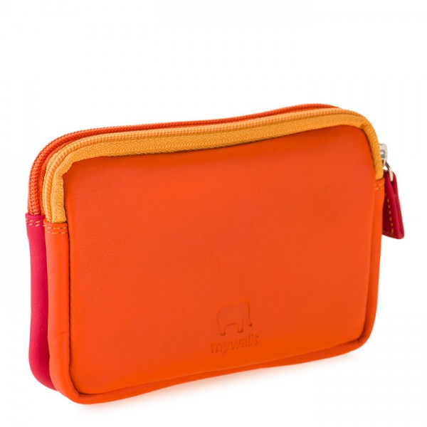 Mywalit Portafoglio/Astuccio in Pelle con doppia Zip Jamaica Nuovo