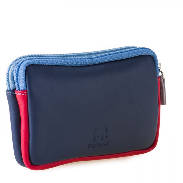 Mywalit Portafoglio/Astuccio in Pelle con doppia Zip Royal Qualità