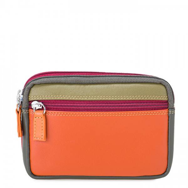 Mywalit Portafoglio/Astuccio in Pelle con doppia Zip Lucca Spedizione Gratuita