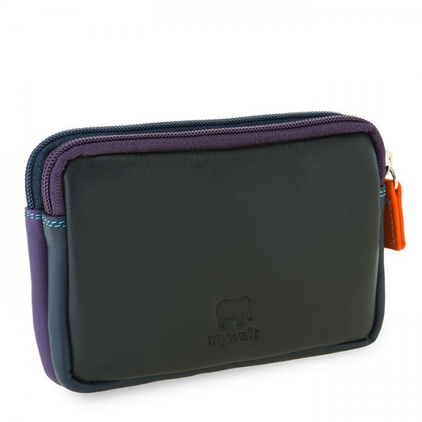 Mywalit Portafoglio/Astuccio in Pelle con doppia Zip Black Pace Qualità Garantita