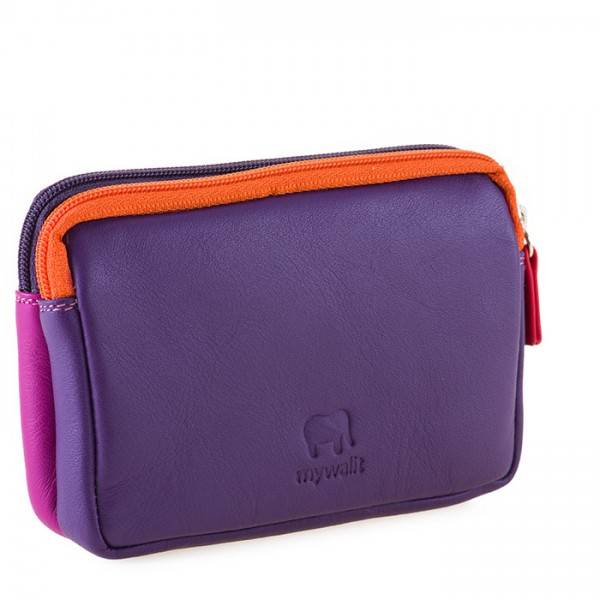 Mywalit Portafoglio/Astuccio in Pelle con doppia Zip Sangria Multi Negozi Online