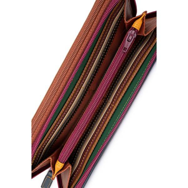 Mywalit Portafoglio con doppia zip grande Bosco Novità
