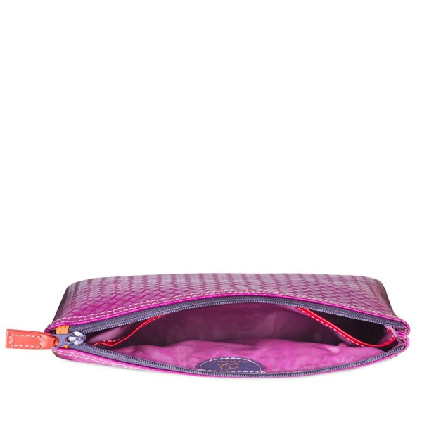 Mywalit Make-Up Case Grande Linea Embossed Nappa Sangria Multi In Linea