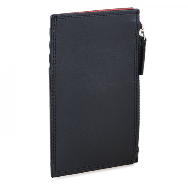 Mywalit Porta carte di credito con portamonete e tecnologia RFID Nero-Arancione Nuovo