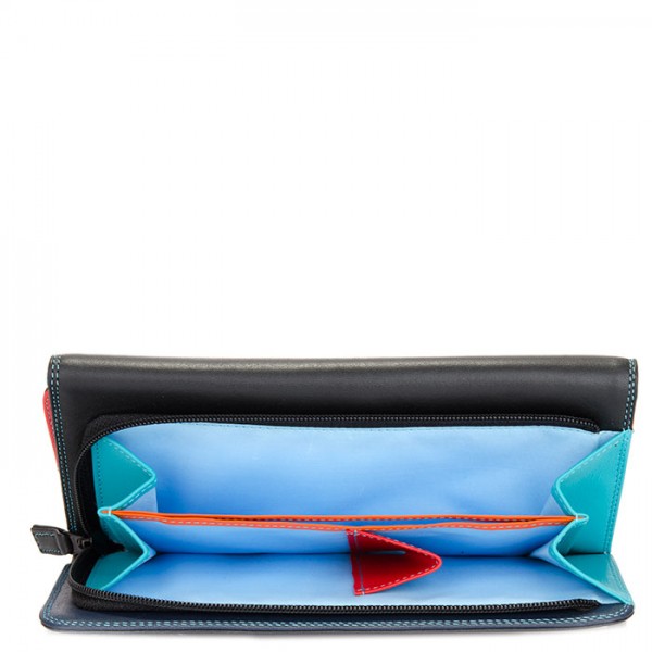 Mywalit Portafoglio a tre ante con zip Black Pace Economico