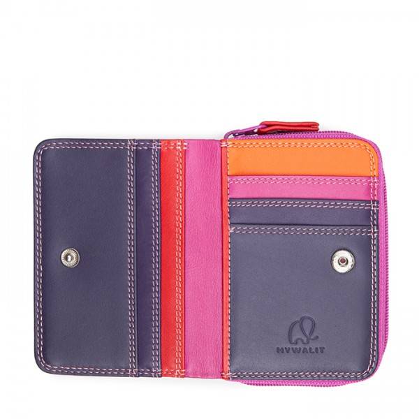 Mywalit Portafoglio con zip piccolo Sangria Multi Nuovo