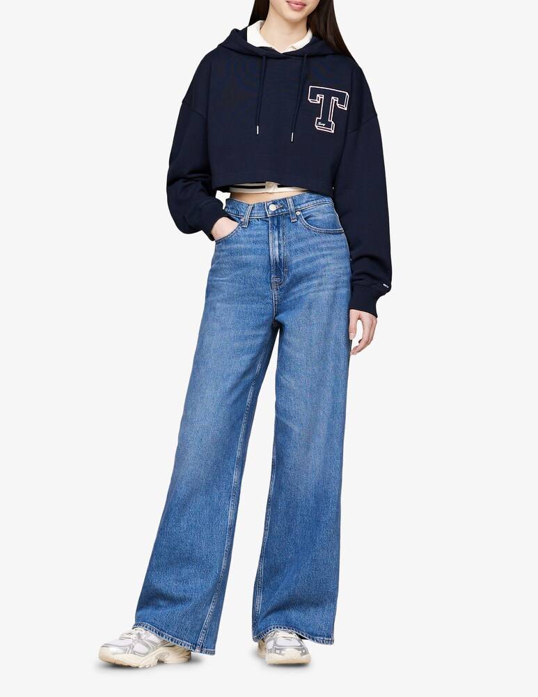 Tommy Jeans Felpa con cappuccio in cotone Sconto