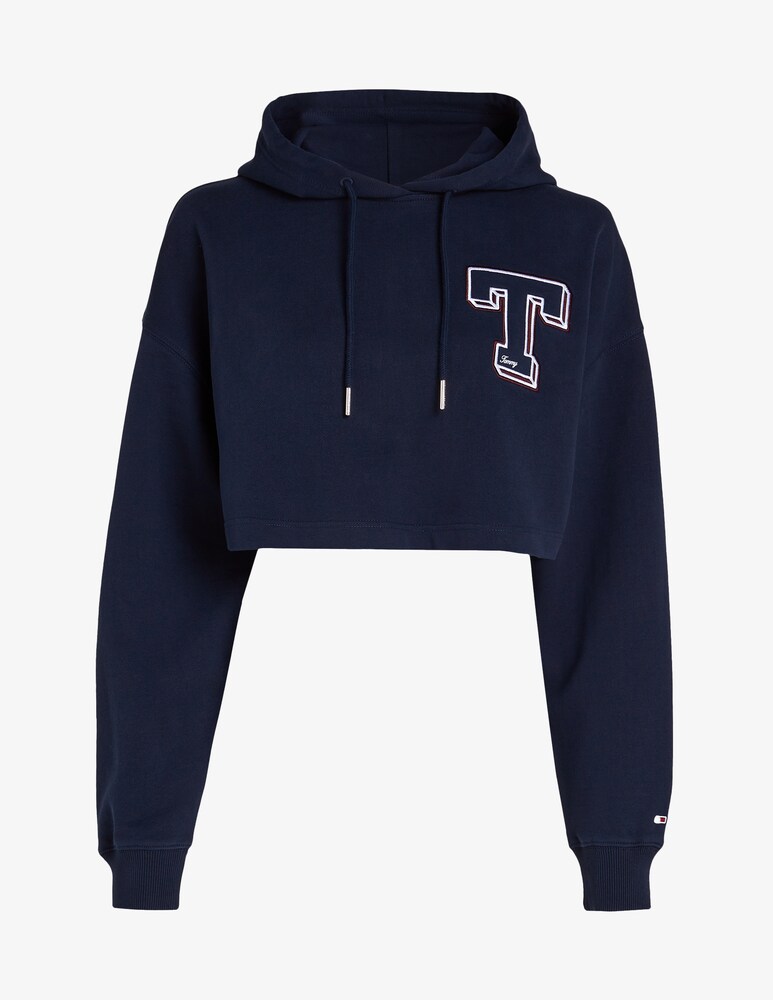 Tommy Jeans Felpa con cappuccio in cotone Sconto