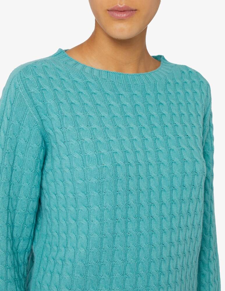 Elizabeth Ascot Maglione scollo a barca con treccia Outlet