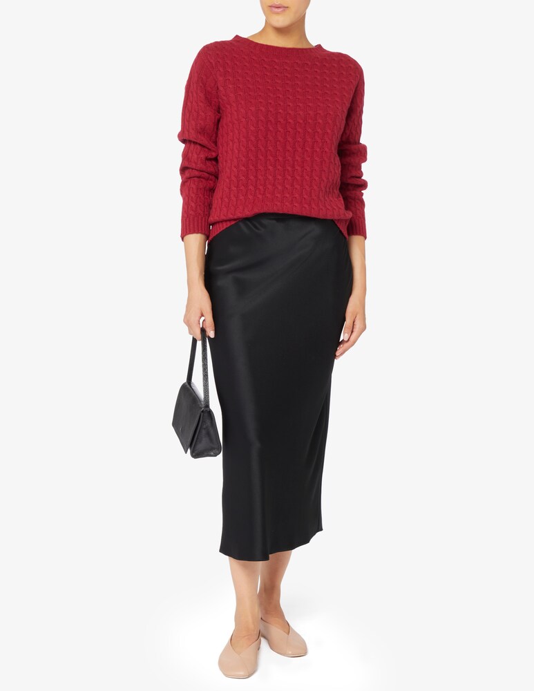 Elizabeth Ascot Maglione scollo a barca con treccia In Vendita
