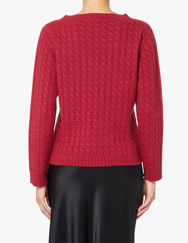 Elizabeth Ascot Maglione scollo a barca con treccia In Vendita