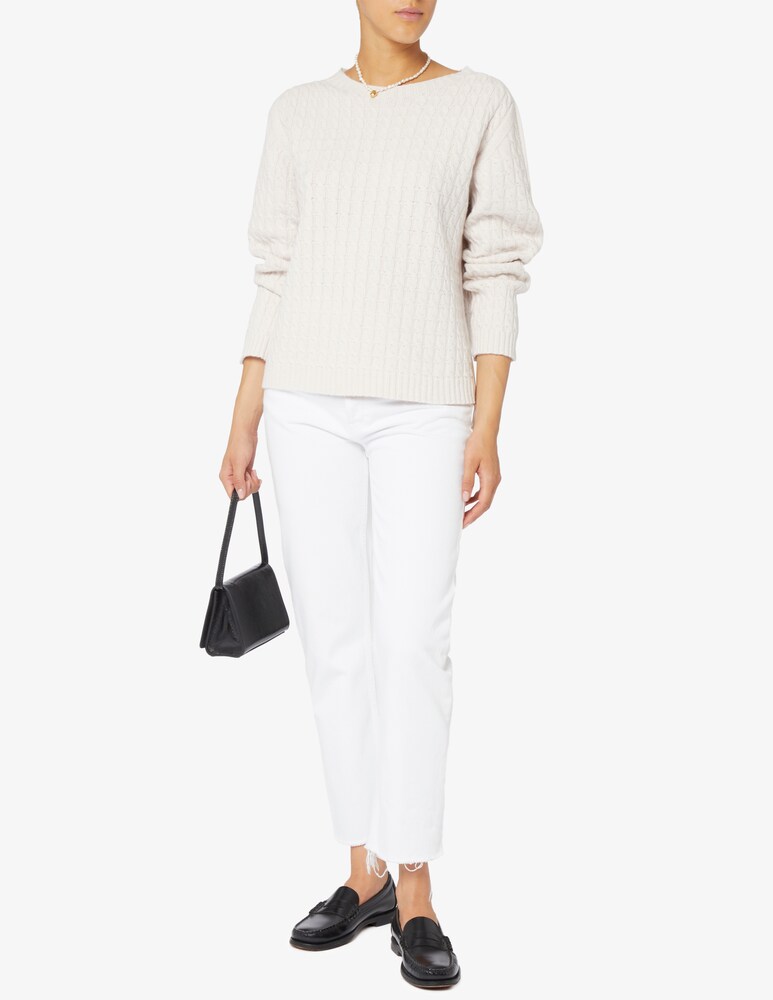 Elizabeth Ascot Maglione scollo a barca con treccia Saldi