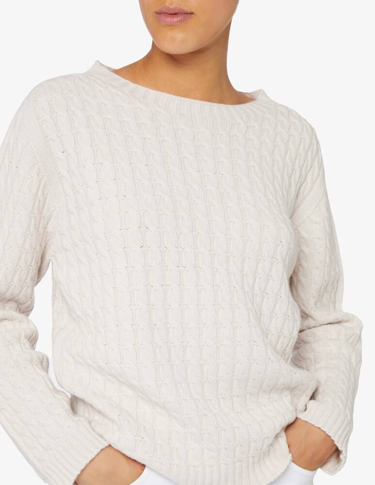 Elizabeth Ascot Maglione scollo a barca con treccia Saldi