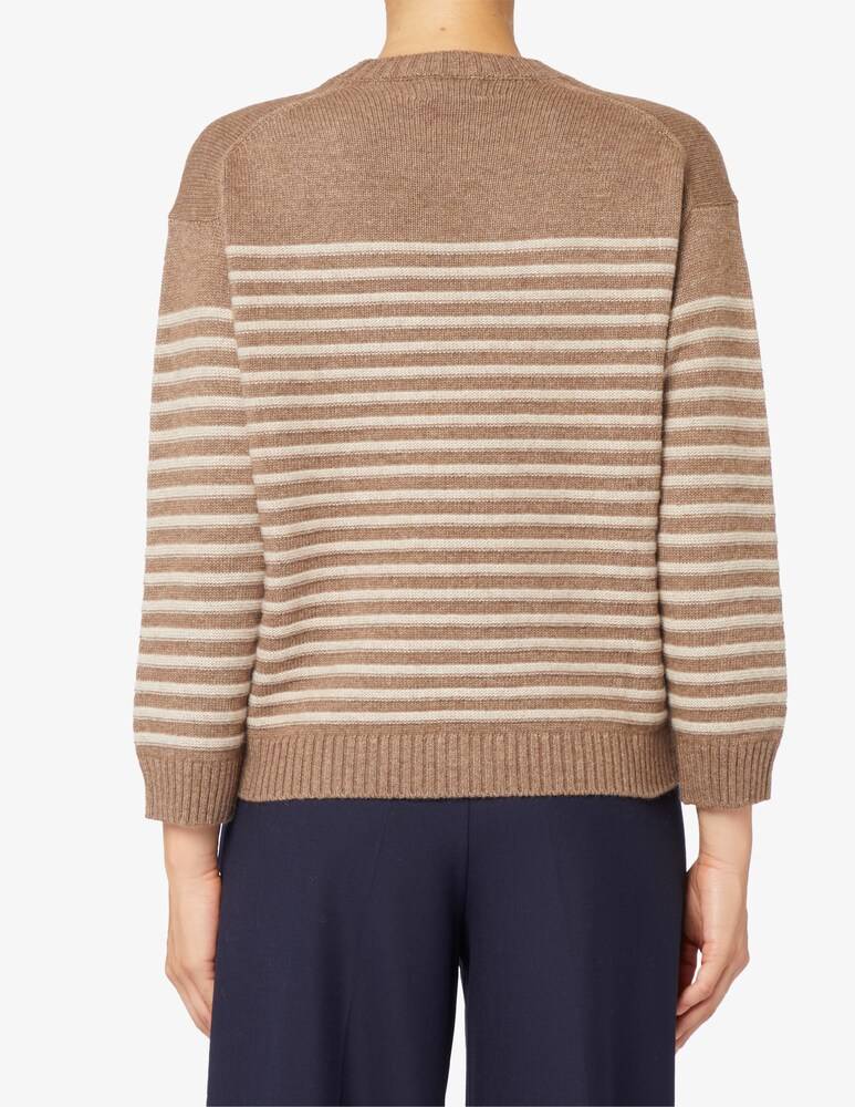 Rinascente Collection Maglione girocollo a riga boxy In Linea