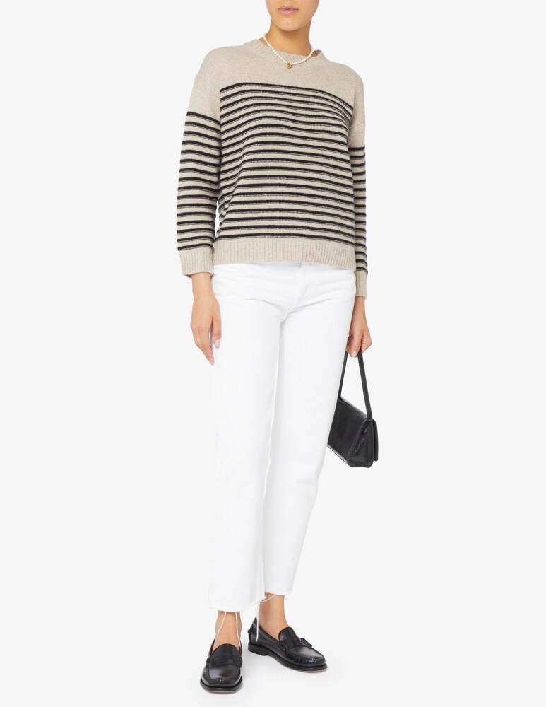 Rinascente Collection Maglione girocollo a riga boxy Nuovo