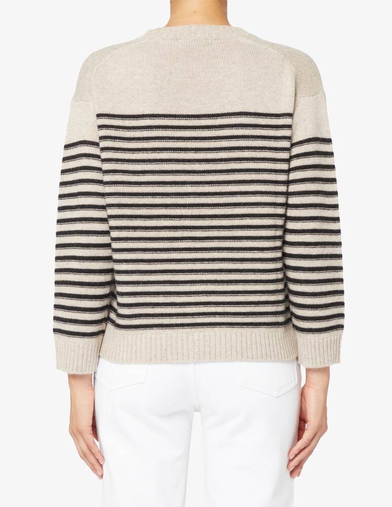 Rinascente Collection Maglione girocollo a riga boxy Nuovo