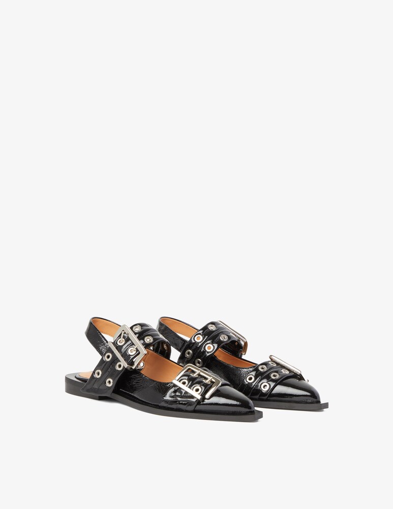 Ganni Ballerina Feminine Buckle Novità