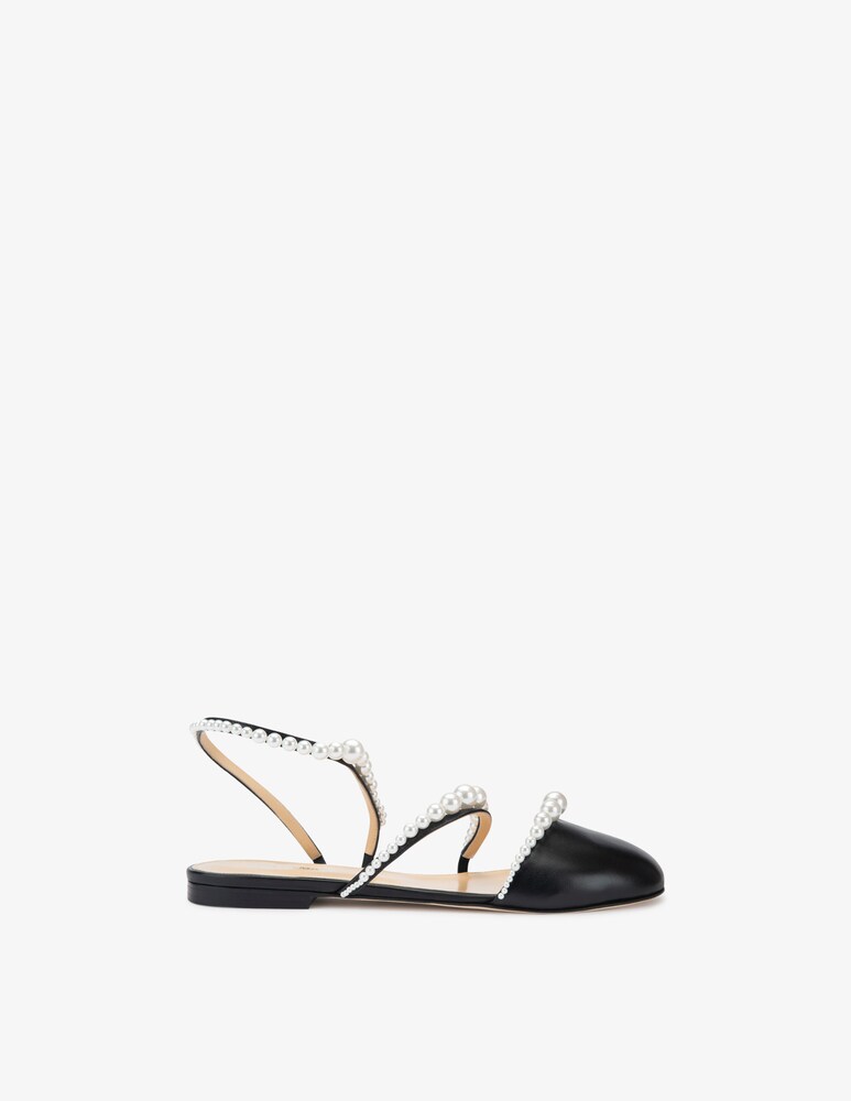 Mach & Mach Ballerine con perle a punta chiusa Sirene Vendita