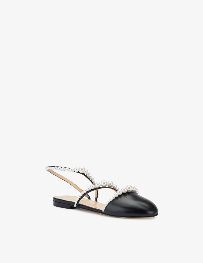 Mach & Mach Ballerine con perle a punta chiusa Sirene Vendita
